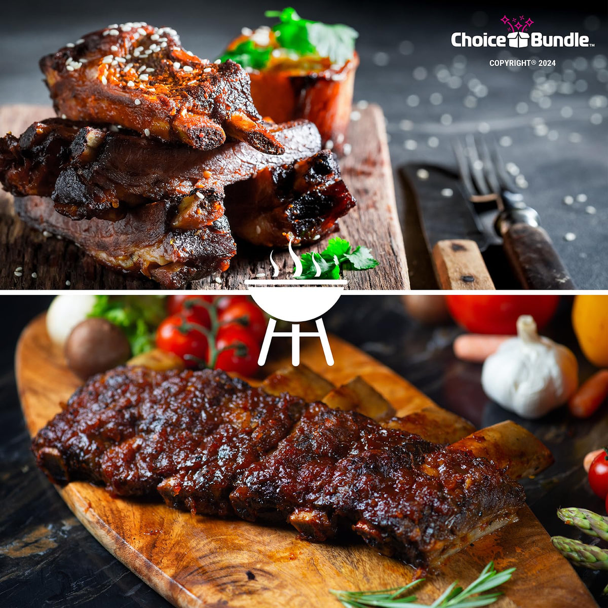 Killer Hogs The BBQ Sauce & Vinegar Sauce Premium 4 pk (64 oz) Great to Dip Toss Glaze & More + Barbecue Masters & Bottle Opener (6 Items)!