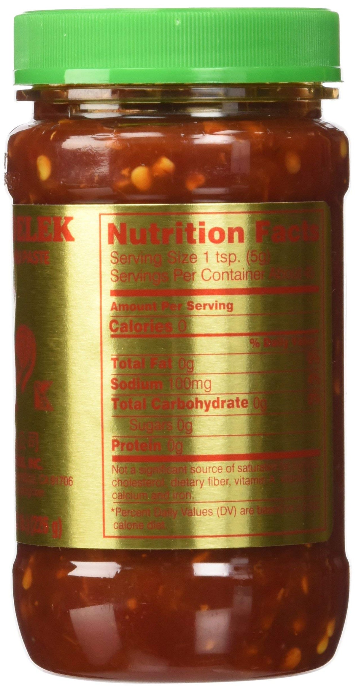 Huey Fong Sambal Oelek Chili Paste 8 Oz, Set of 4