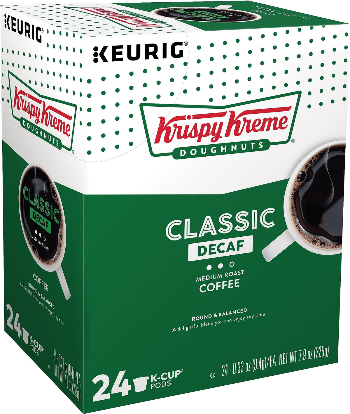 Krispy Kreme Doughnuts Decaf K-Cup Portion Pack for Keurig Brewers, 24 Count