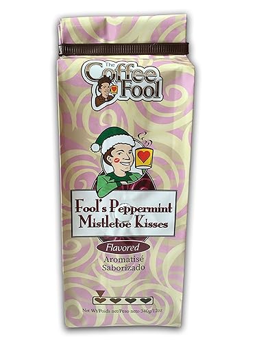 Coffee Fool's Peppermint Mistletoe Kisses (Very Fine Grind)