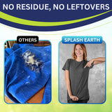 Splash Earth Laundry Detergent Sheets (32 Loads, Unscented), Eco-Friendly Washer Sheets Detergent, Plastic-Free Travel Laundry Soap, 16 Strips