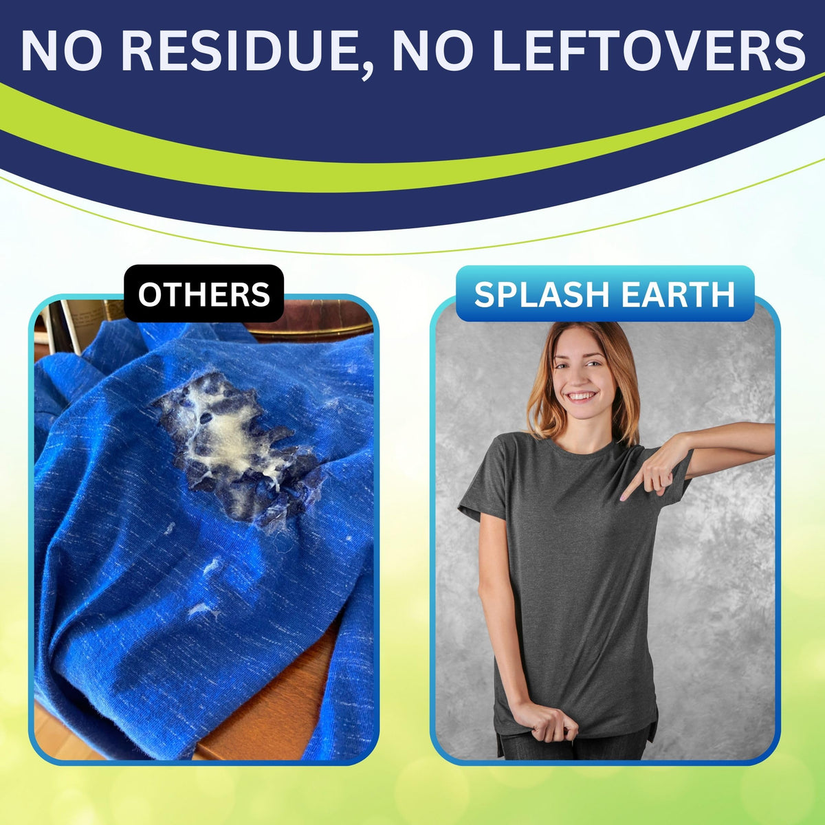 Splash Earth Laundry Detergent Sheets (32 Loads, Unscented), Eco-Friendly Washer Sheets Detergent, Plastic-Free Travel Laundry Soap, 16 Strips