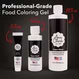 Ann Clark Super Black Food Coloring Gel Large 4.5 oz Professional Grade Made in USA