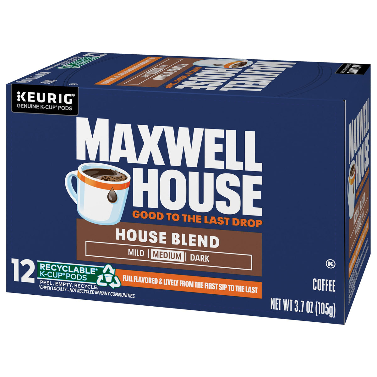 Maxwell House Blend Coffee K Cup Single Serve, 24 Count