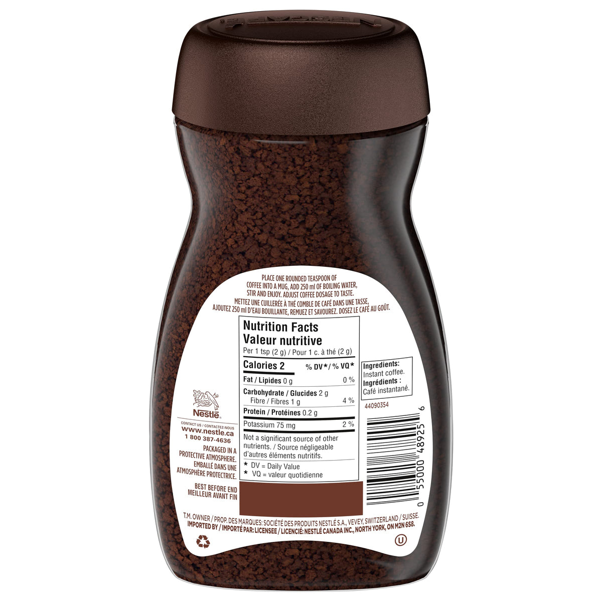 NESCAFE, Rich Colombian, Instant Coffee, 100g/3.5oz., Jar, {Imported from Canada}