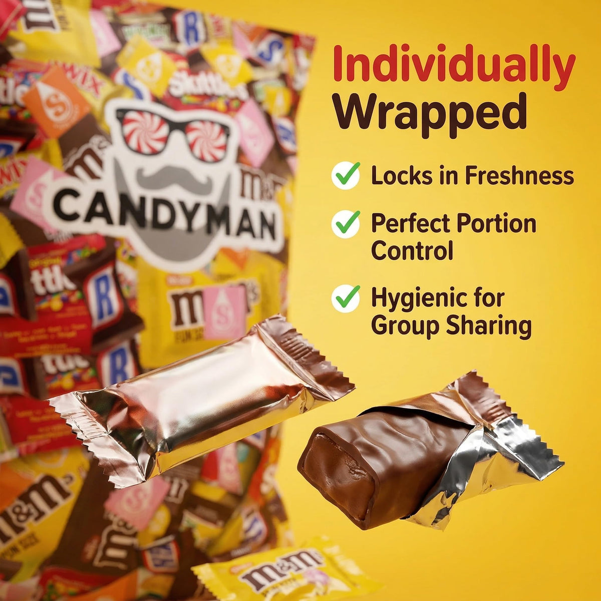 Candyman Candy Variety Pack, Bulk Candy & Chocolate, 15 lb