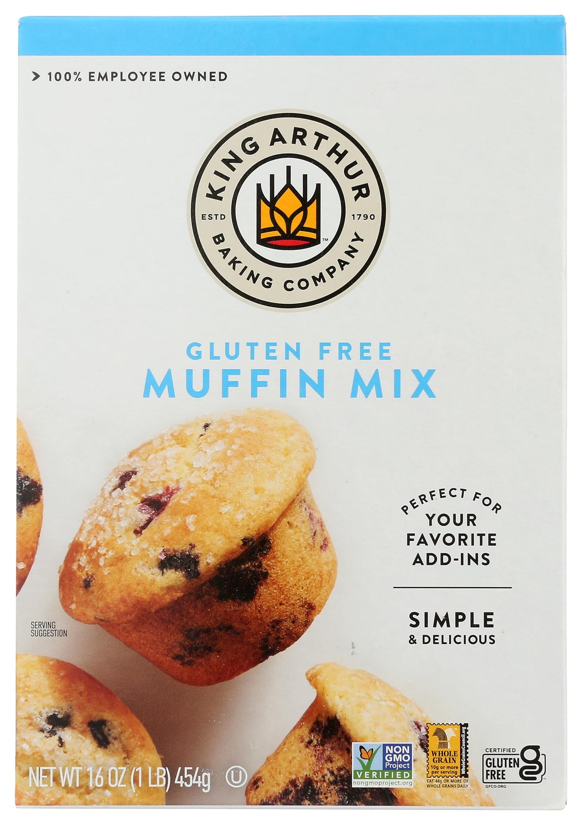 King Arthur Gluten Free Muffin Mix, 16 oz