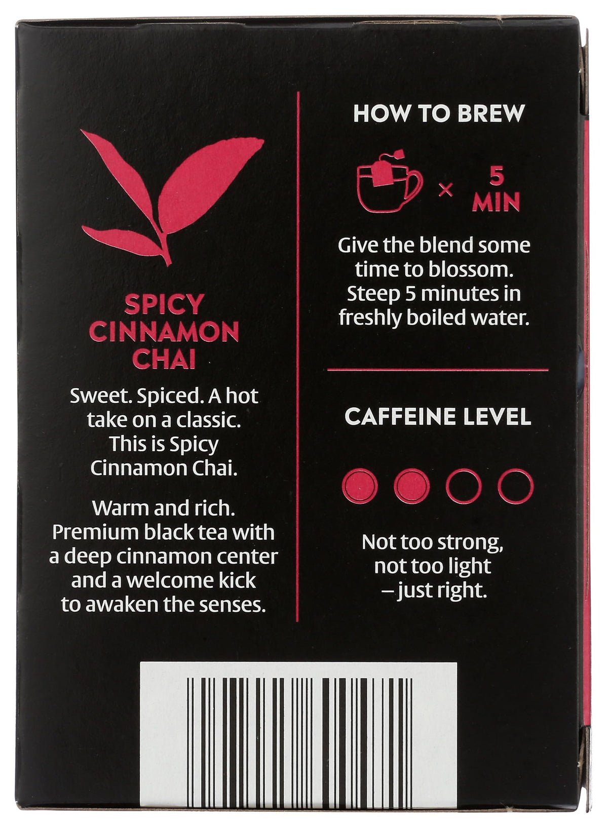 Choice Organic Teas Organic Spicy Cinnamon Chai Black Tea, 16 CT
