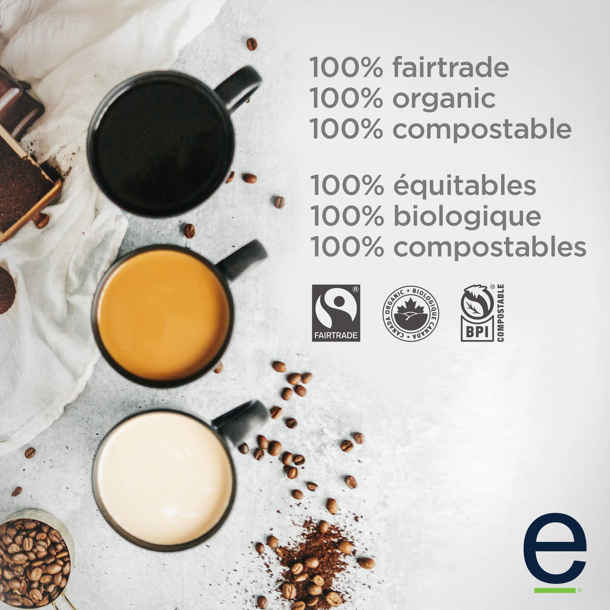 ETHICAL BEAN COFFEE Coffee Pods French Roast Superdark, 132 GR