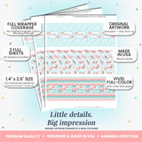 Axolotl Girl Birthday Mini Candy Bar Wrappers, 45 Count, 1.4 x 2.6 Inch Full Coverage Labels, Kids Boy Birthday Party Favors, Mini Chocolate Bar