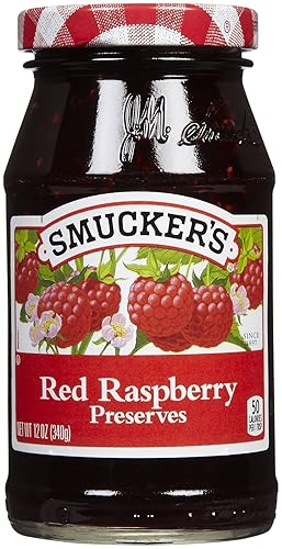 Smucker's Red Raspberry Preserves, 12 oz