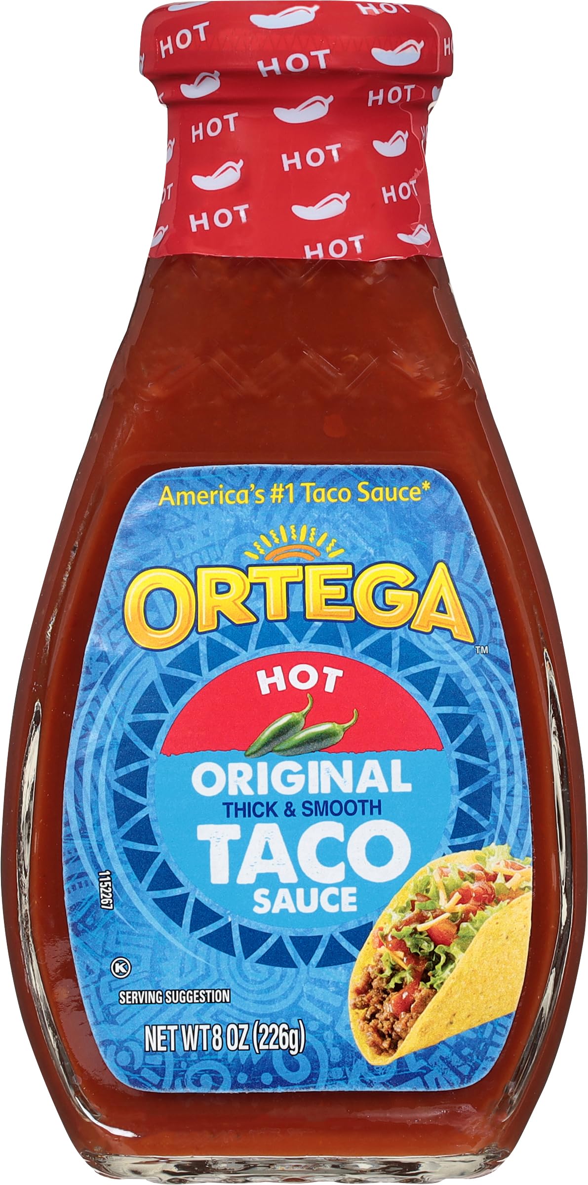 Ortega Original Taco Sauce, Hot, 8 Ounce