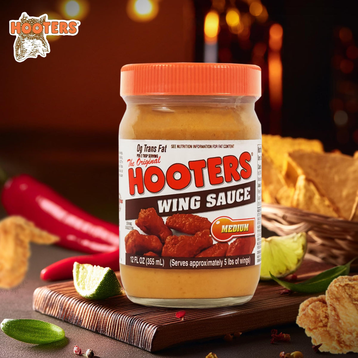 Hooters Sauce Wing Medium, 12 oz