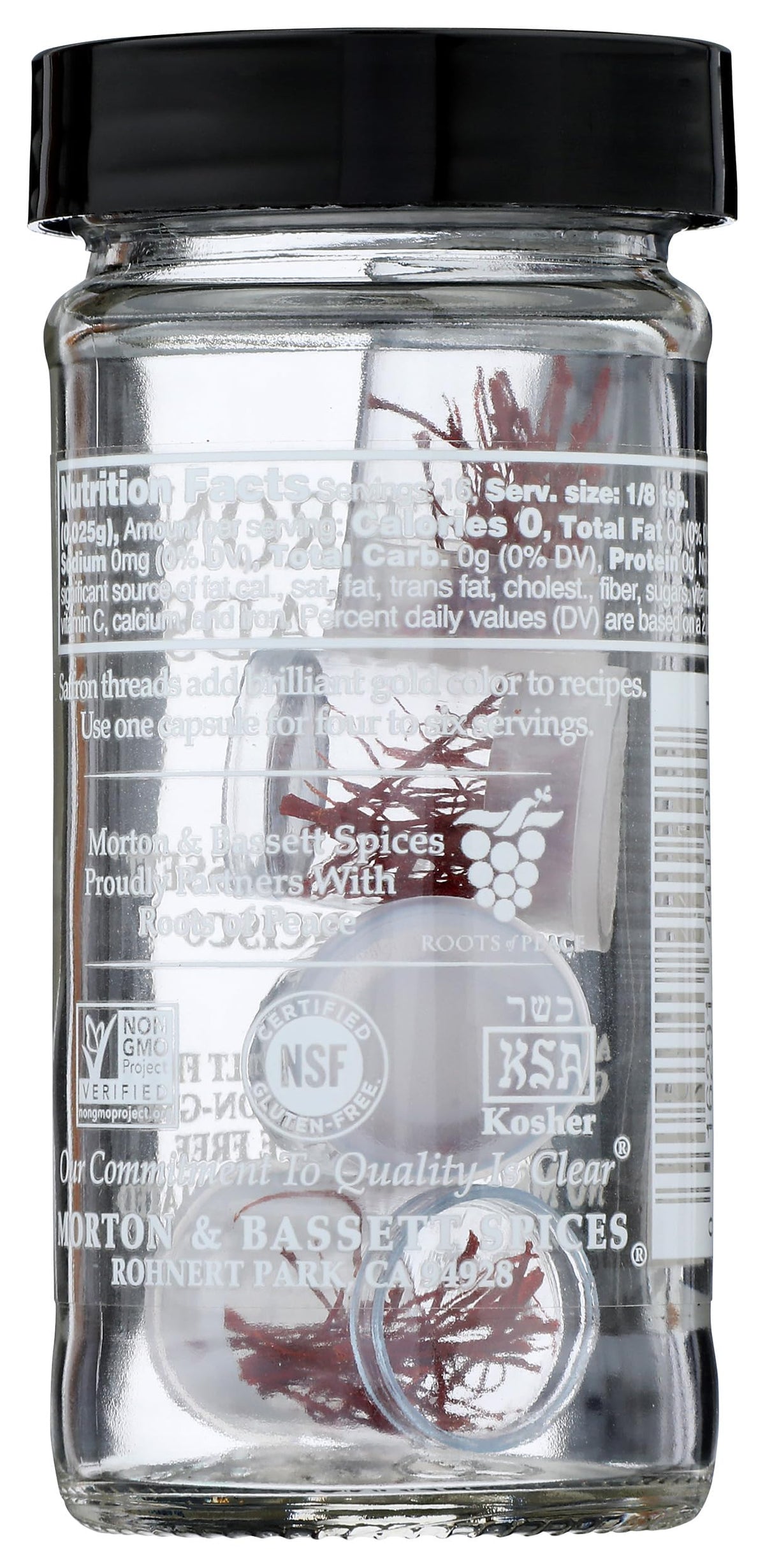 Morton & Bassett, Saffron Threads, 0.01 Oz