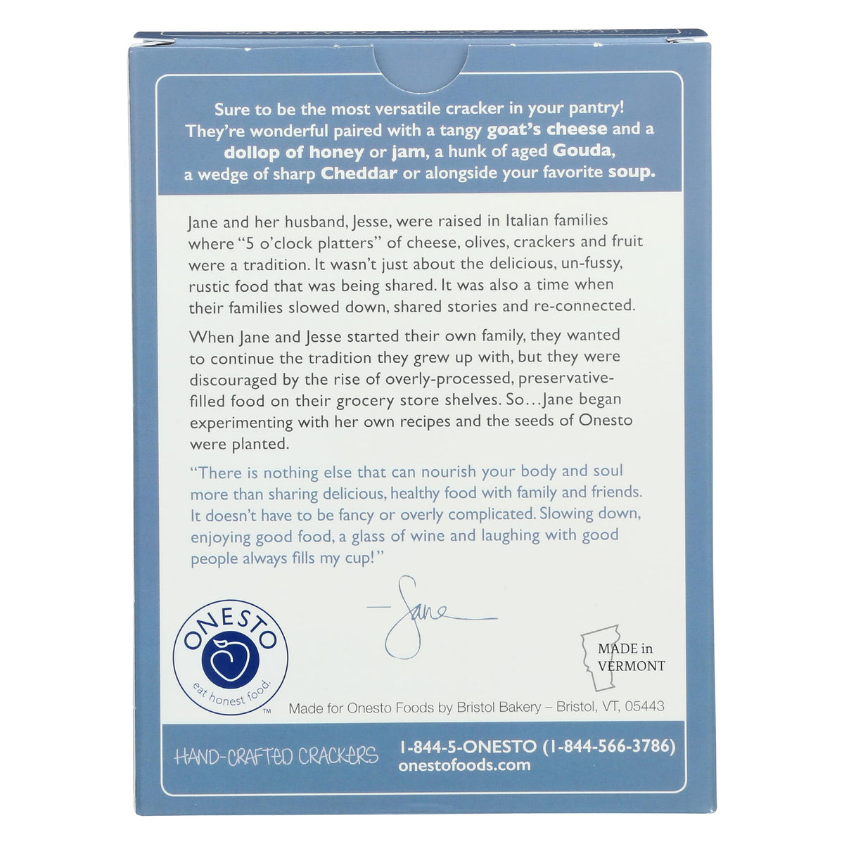 ONESTO Sea Salt Crackers, 4 OZ