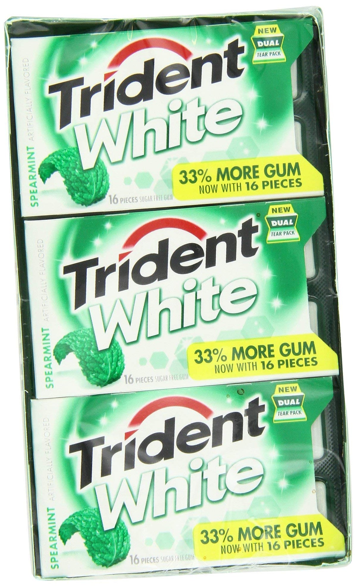 Trident White Gum - Spearmint - 9 Count