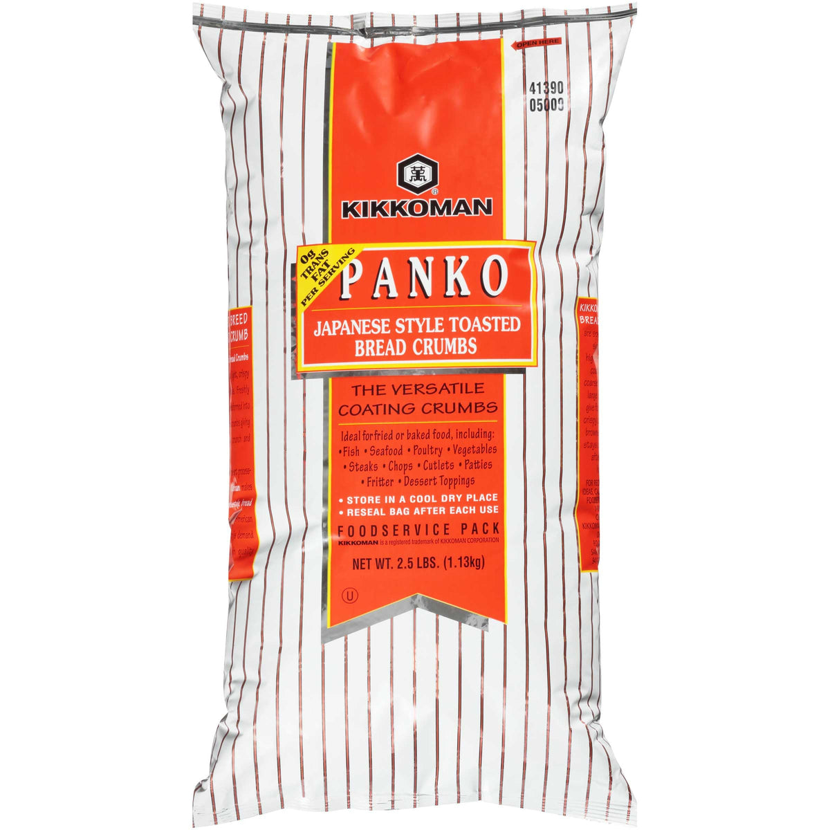Kikkoman Panko Japanese Style Toasted Bread Crumb, 2.5 Pound -- 6 per case.