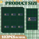JarThenaAMCS 102Pcs Tartan Bear Candy Wrappers Baby Shower Chocolate Bar Wrappers We Can Bearly Wait Label Stickers for Gender Reveal Party Favors DIY