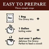 Trio Chicken Gravy Mix 22.6 oz (Pack of 8)