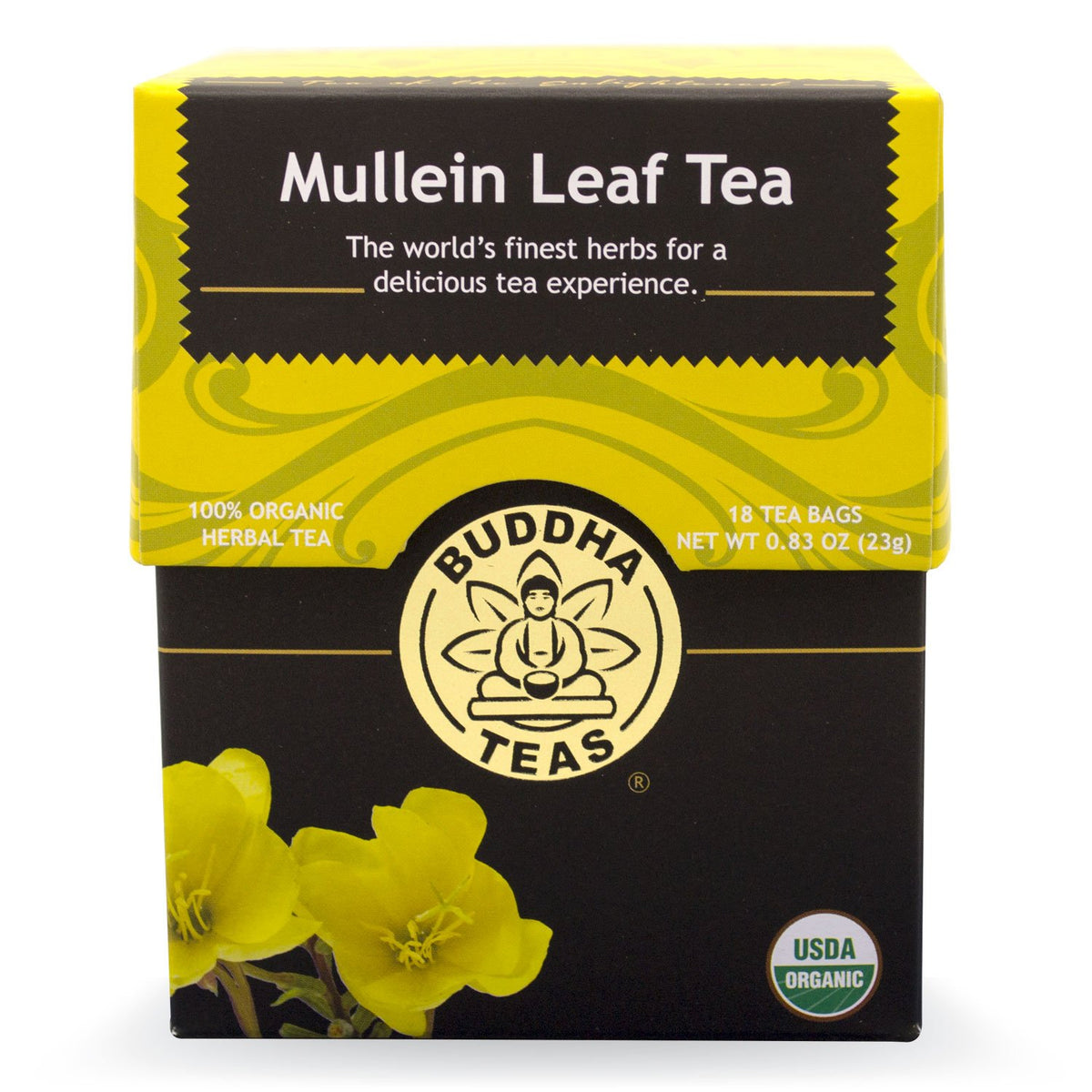 Buddha Teas Mullein Leaf Tea, 18 Count (Pack of 6)