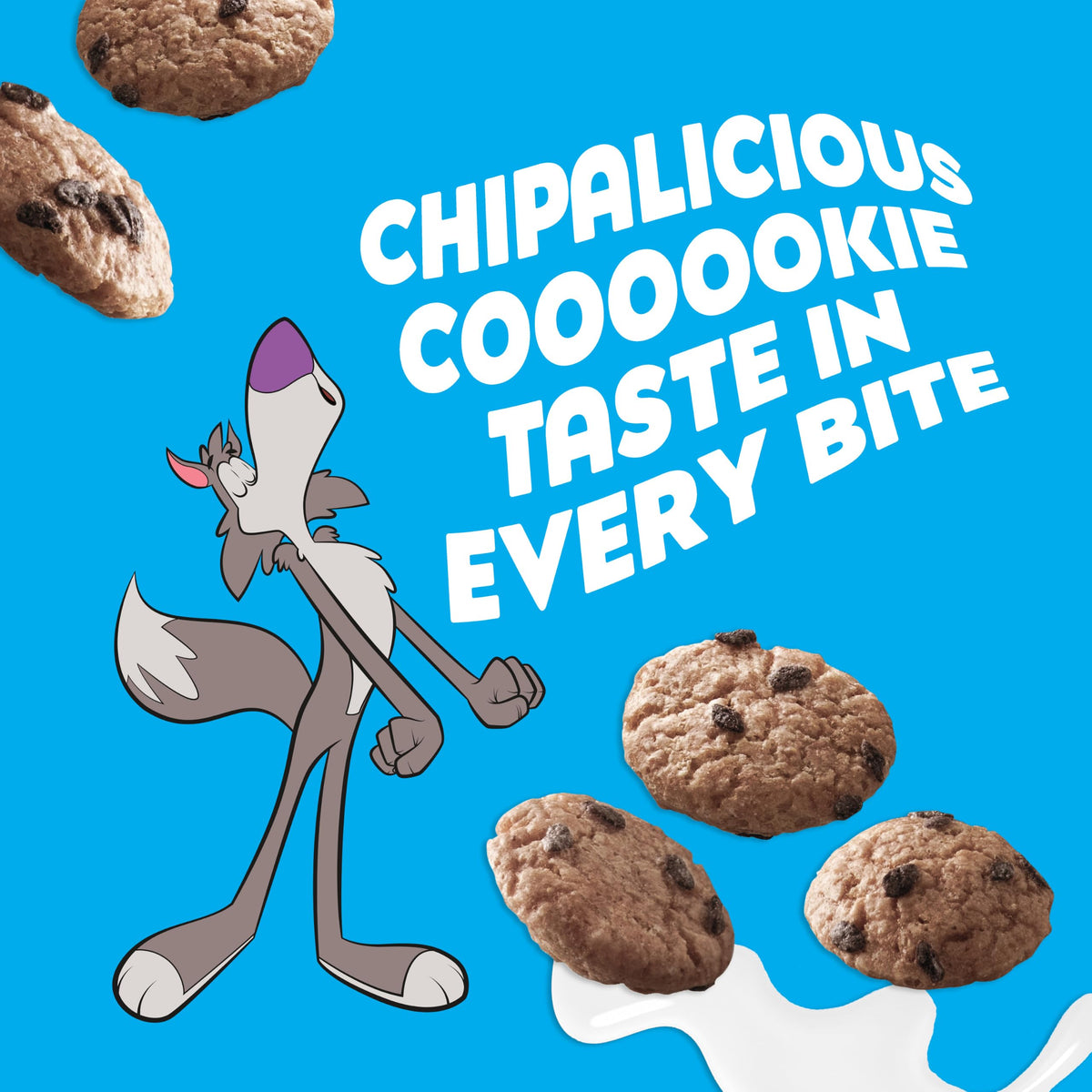 Cookie Crisp Breakfast Cereal, Chocolate Chip Cookie Taste, Made with Whole Grain, 10.6 oz