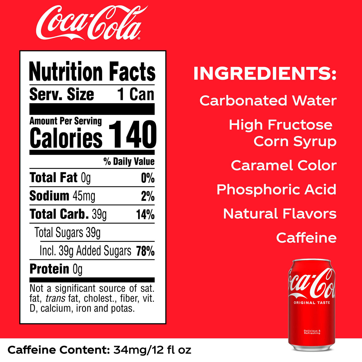Coca-Cola Soda Soft Drink Party Pack, 12 Fl Oz