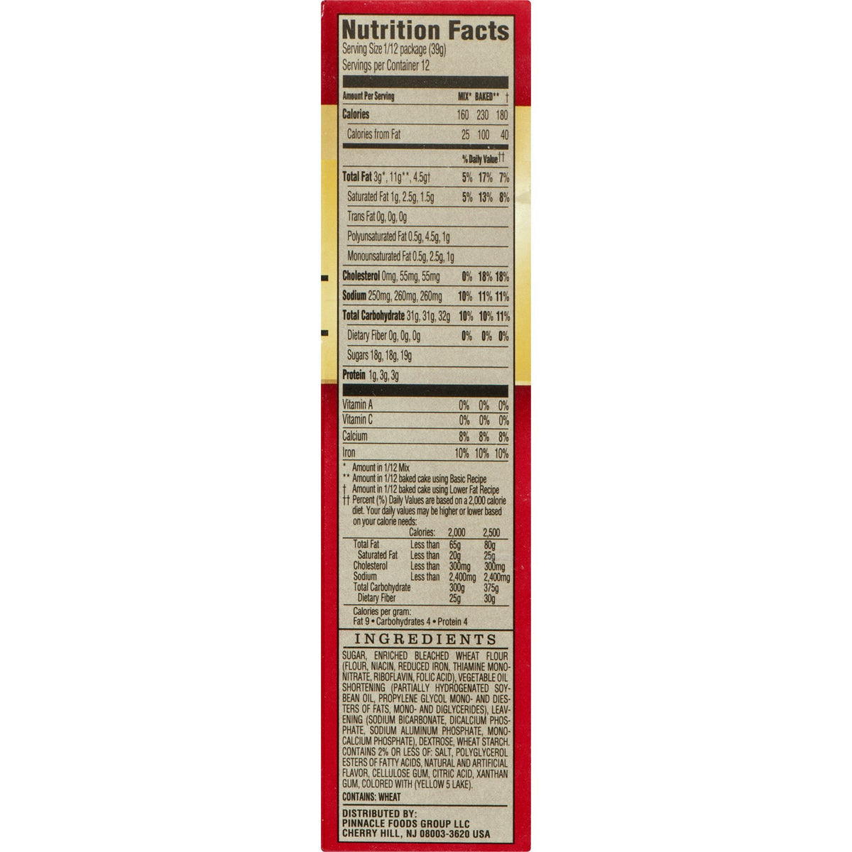 Ducan Hines, Signature, Lemon Supreme Cake Mix, 16.5oz Box (Pack of 4)