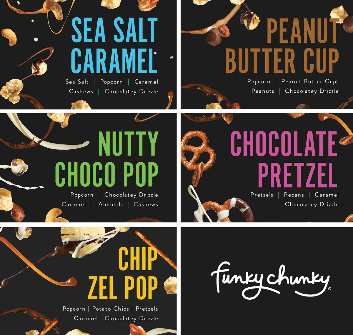 Funky Chunky | Tasting Kit 2 oz Gift Box | Gourmet Popcorn Gift