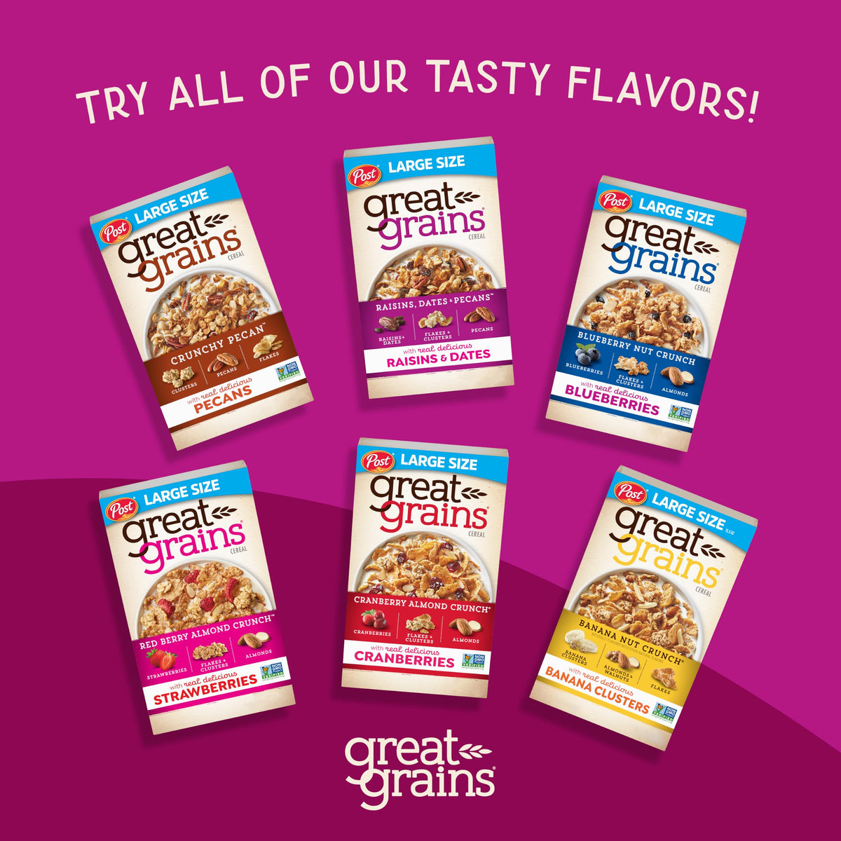 Great Grains Crunchy Pecans Breakfast Cereal, 16 oz Box