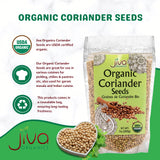 Jiva USDA Organic Coriander Seeds Whole 7 Ounce - New!
