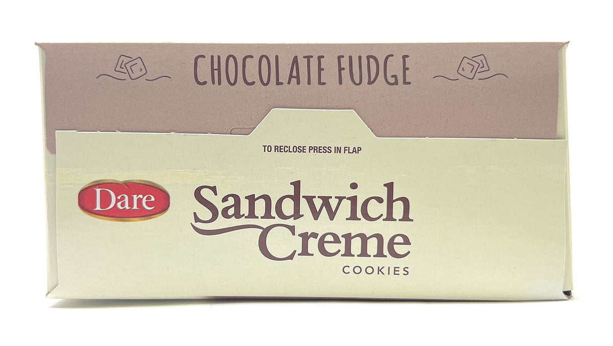 Dare Foods Chocolate Fudge Creme Filled Cookie, 10.2 Ounce - 12 per case.