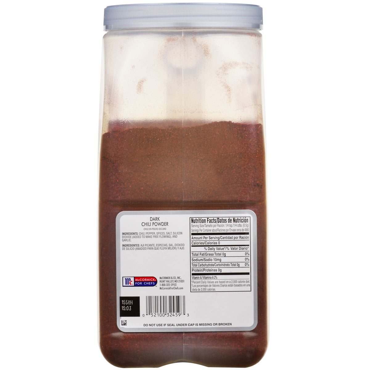 McCormick Culinary Dark Chili Powder, 5.5 lb - One 5.5 Pound Container of Bulk Dark Chili Powder Seasoning for a Sweet, Earthy Flavor, Best on Nachos