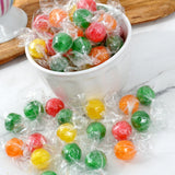 Assorted Sour Candy Balls, 1 Pound Bulk Candy (Approx. 75 pcs.), Individually Wrapped Old Fashioned Hard Candy, Fruit Balls Candy