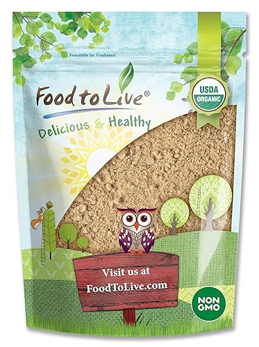 Food to Live Organic Ripe Banana Powder, 2 Pounds - Non-GMO and Raw Whole Fruit Flour, Unsweetened, Unsulfured, Vegan, Kosher, Bulk Dried Platano