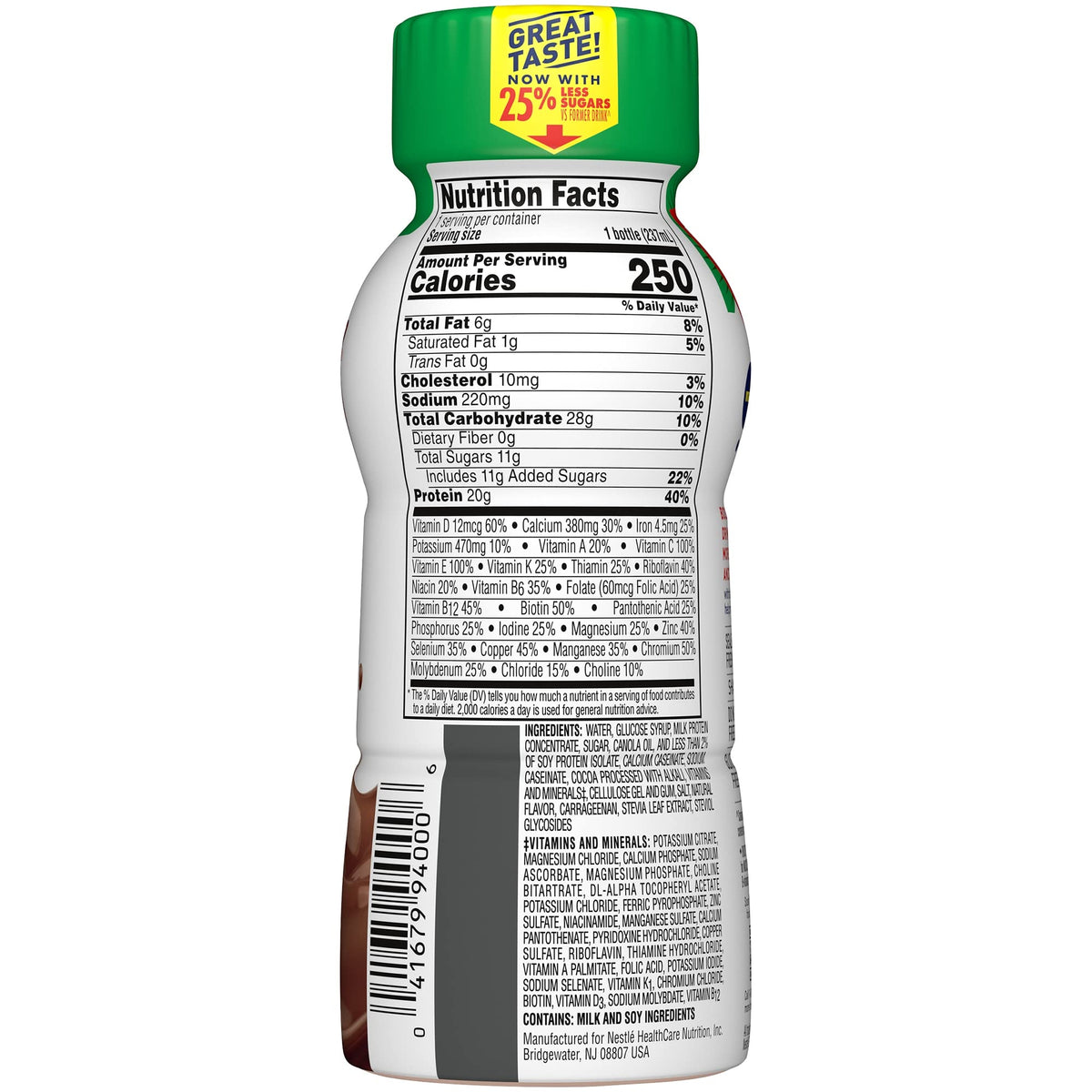 BOOST High Protein Balanced Nutritional Drink, Rich Chocolate, 8 Ounce Bottle (Pack of 24)