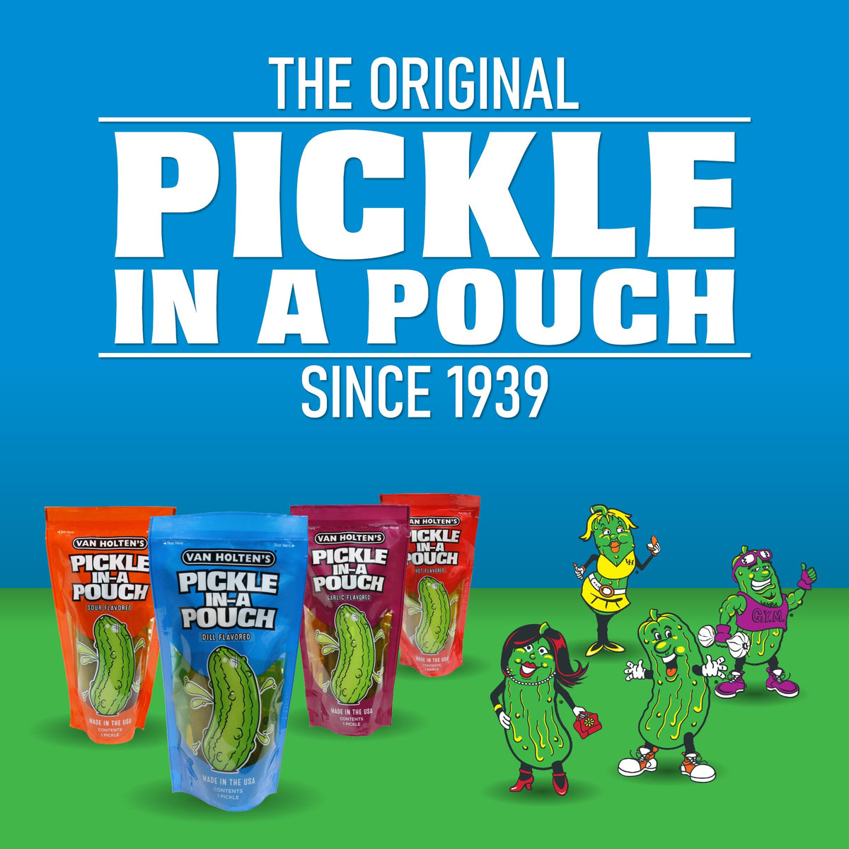 Van Holten's Pickles - Variety Pickle-In-A-Pouch Sampler - 8 Pack