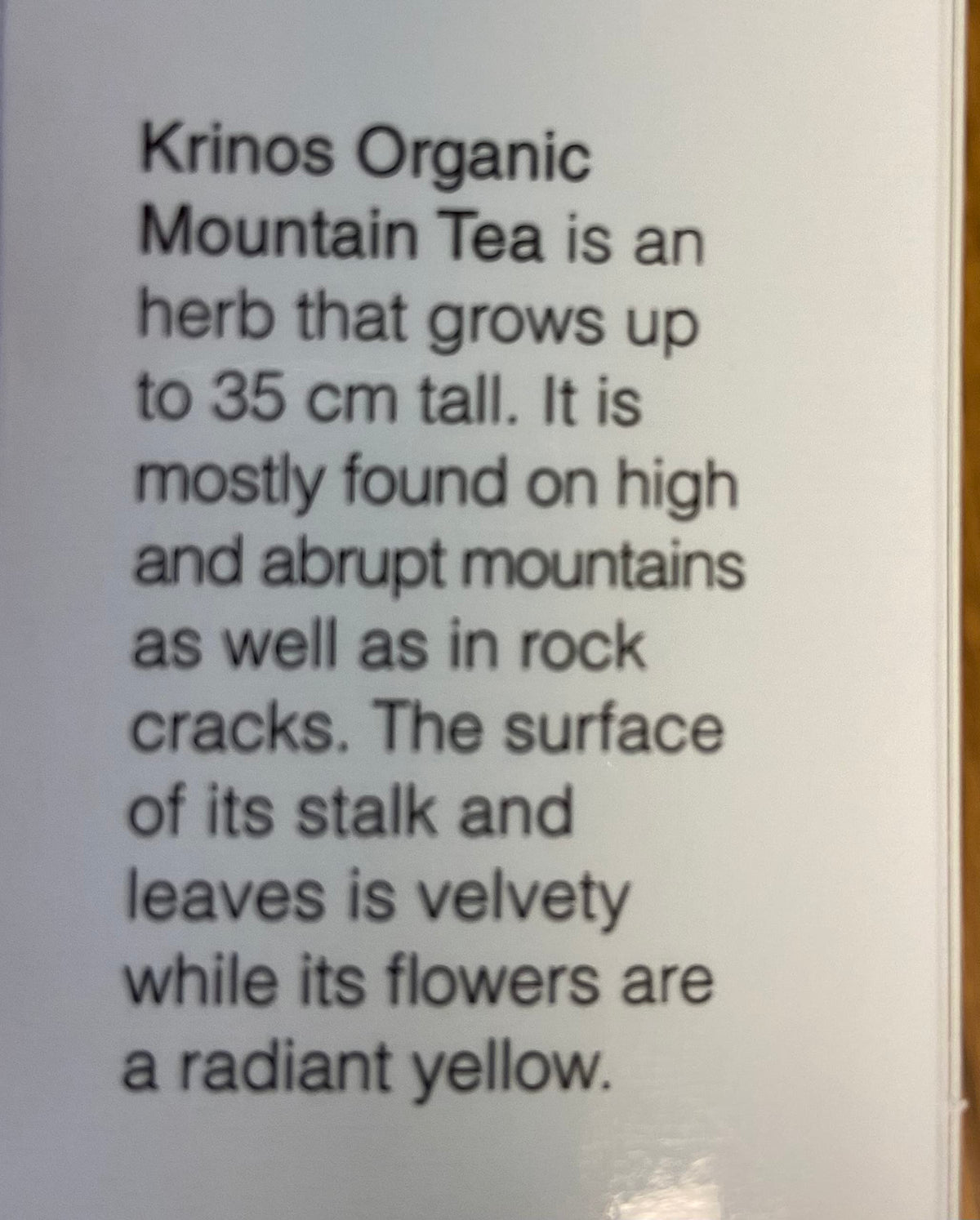 Krino's Organic Mountain Tea 56 g