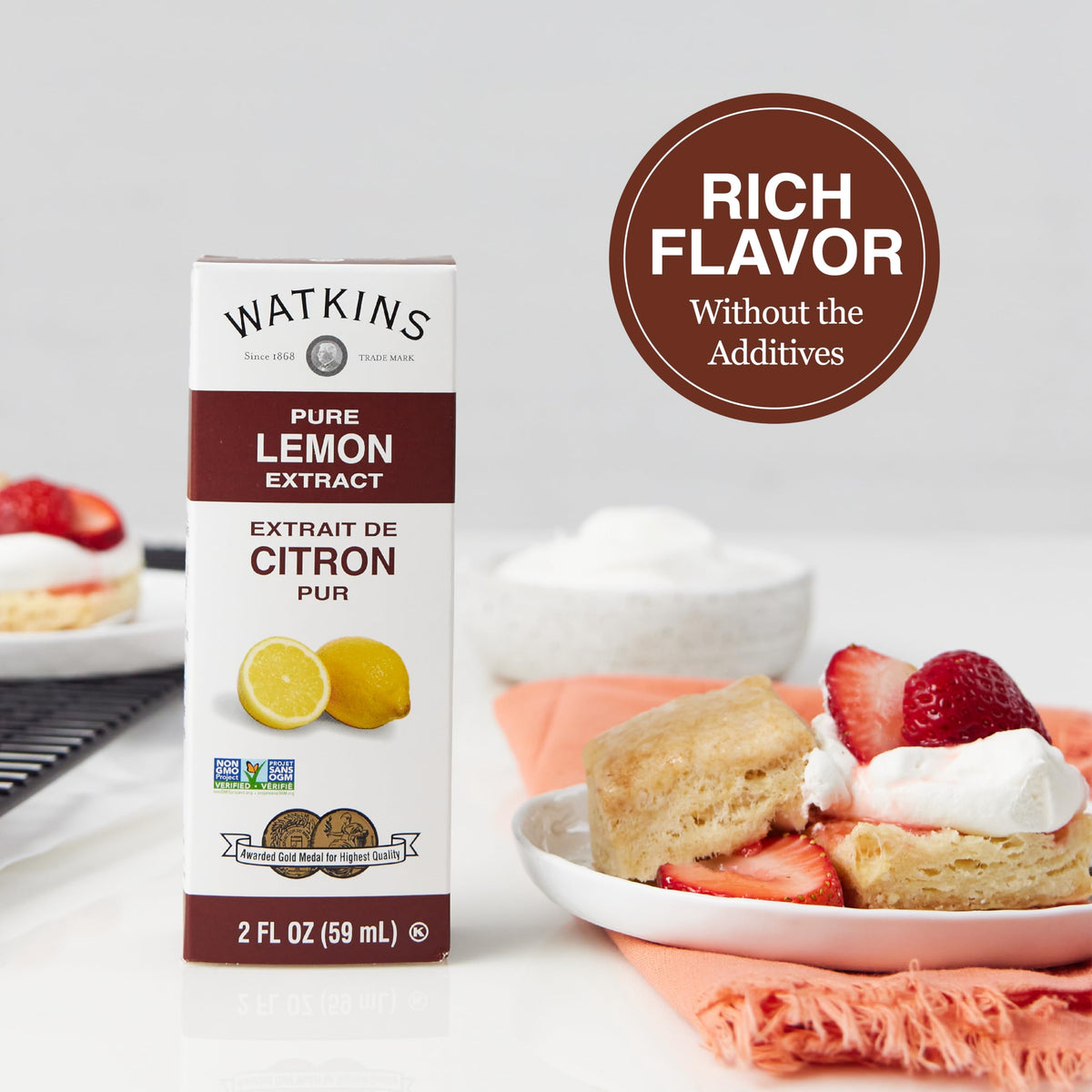 Watkins Premium Pure Lemon Extract 2oz