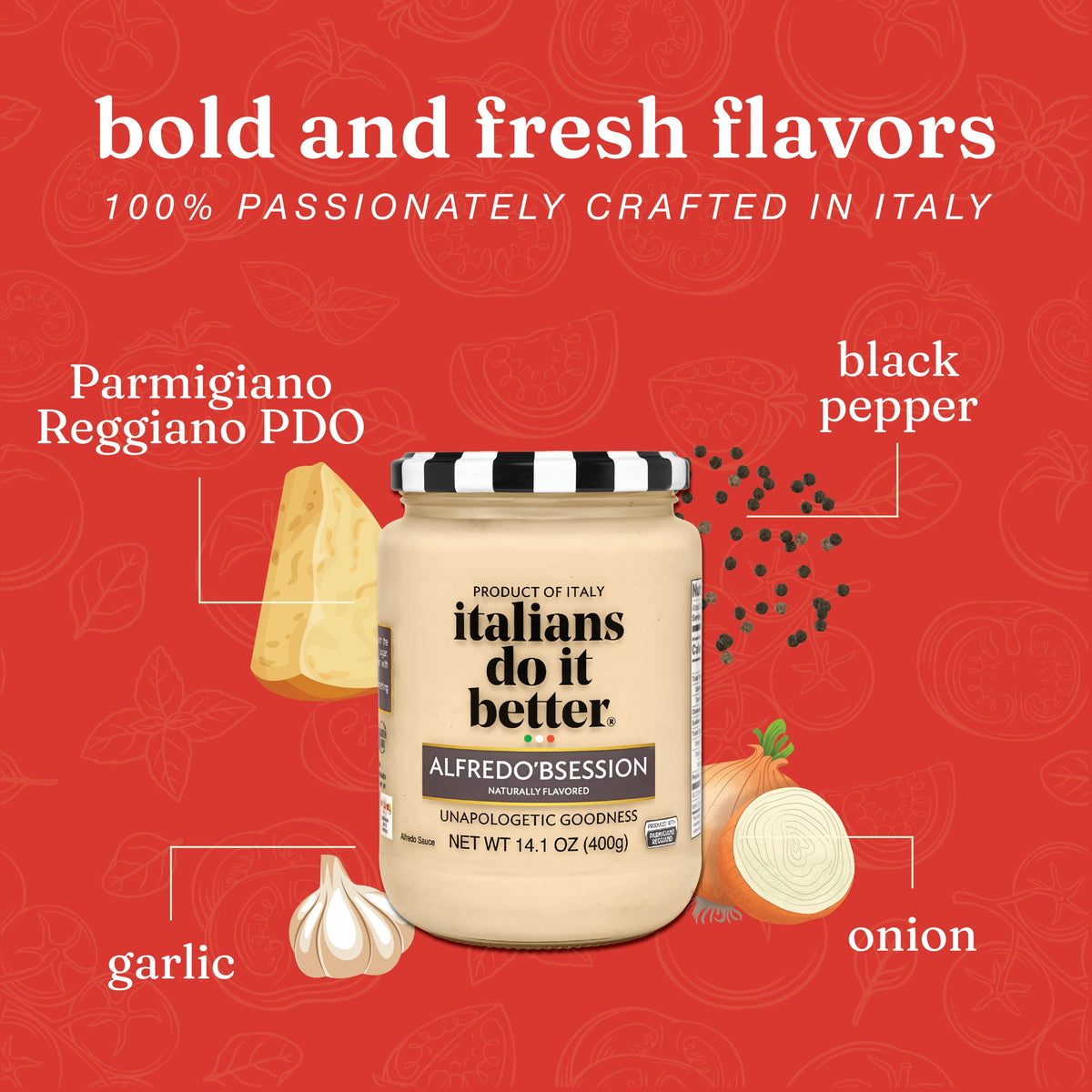 Italians Do It Better Alfredo Sauce (Alfredo'bession 2 Pack)