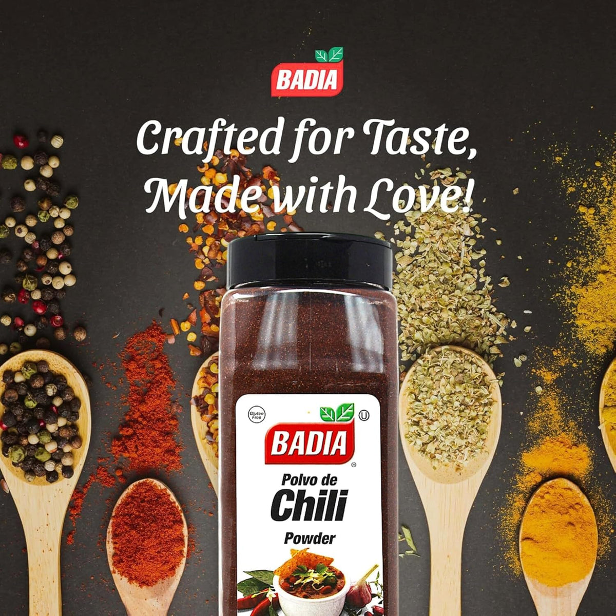Badia Chili Powder, 16 Ounce (Pack of 6)