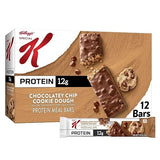 Special K Bar Protein Meal Bars, 12g Protein Snacks, Meal Replacement, Chocolatey Chip Cookie Dough, 19oz Box (12 Count)