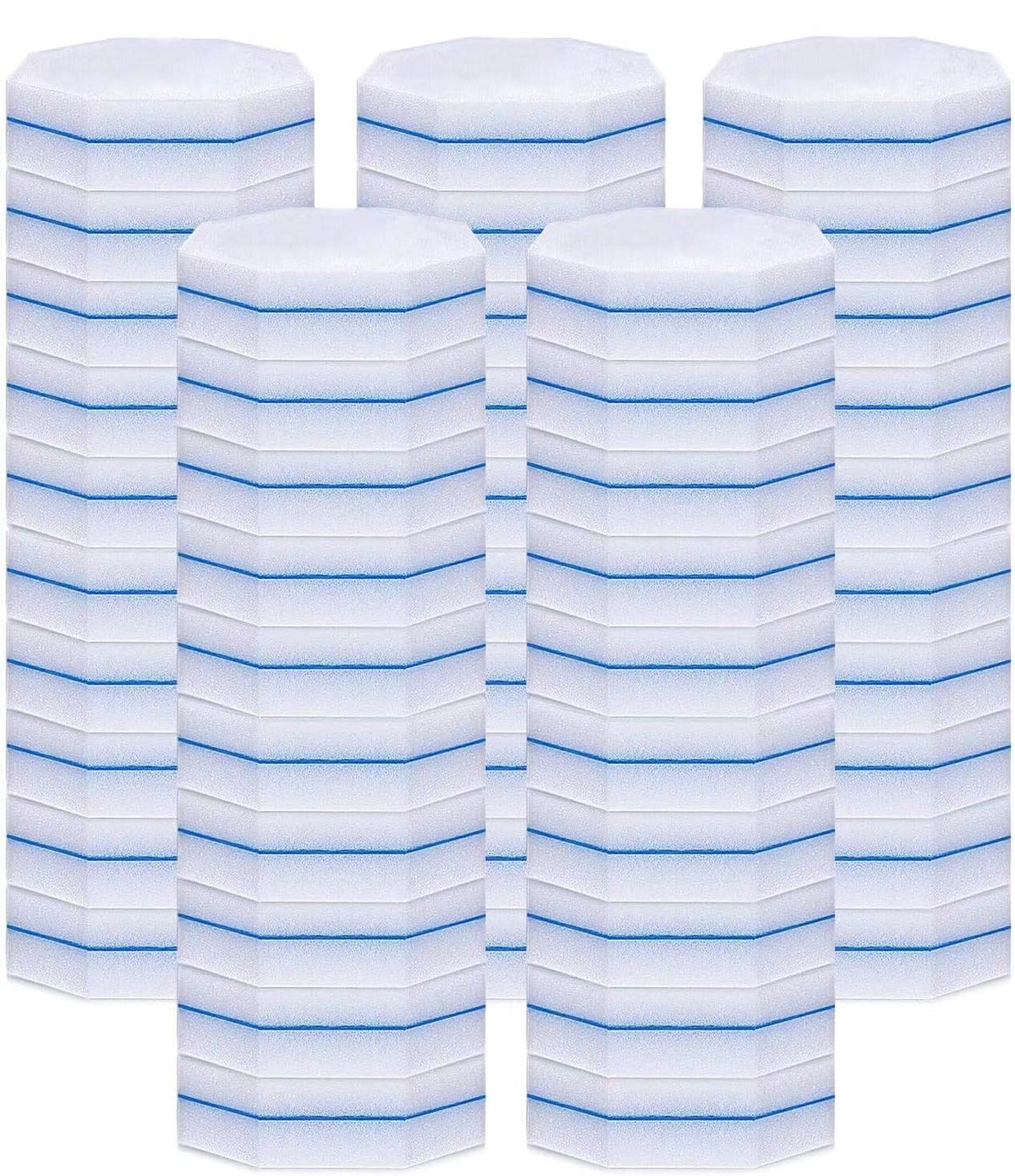 50 Count Toilet Brush Heads Compatible Most Wand Refills