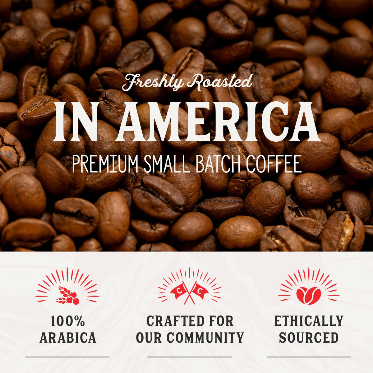 Crockett Dark Roast Ground Coffee - Bold Dark Roast Ground Coffee with Full-Bodied Flavor, Smooth Finish & No Bitterness - Perfect for Rich, Gritty