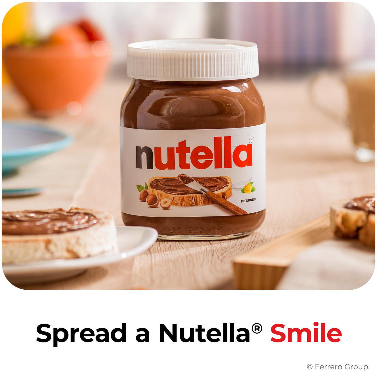 Nutella Hazelnut Spread with Cocoa, Creamy Hazelnut Spread, Breakfast Favorite, Bulk 120 Packs, 0.52 individual oz