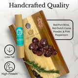 Angel's Salumi Elk & Berkshire Pork Salami - 5.5 oz Gourmet Artisanal Charcuterie - Humanely Raised, Vegetarian-Fed, MSG, Phosphate, Antibiotic