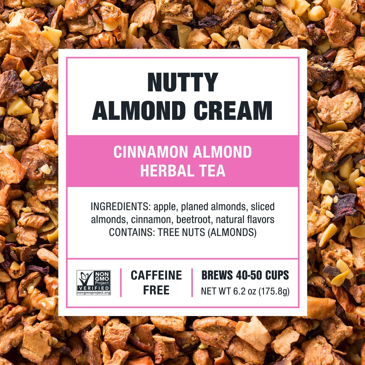 Tiesta Tea - Nutty Almond Cream, Premium Loose Leaf, Cinnamon Almond Herbal Tea Blend, Non-Caffeinated, Make Hot or Iced & Brews Up to 50 Cups, 6.2