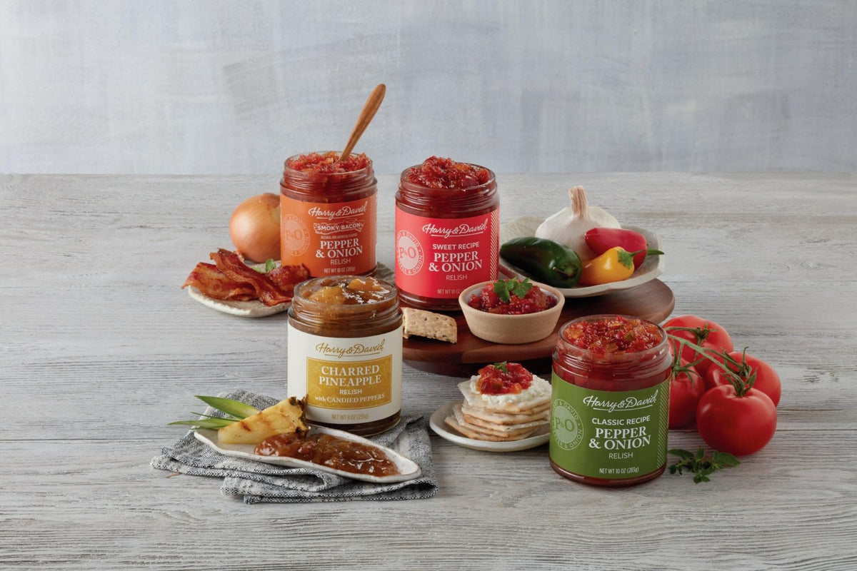 Harry & David Pepper & Onion Relish With Orange (10 Ounces), Turkey Sandwich, Cheese Platter, Appetizer