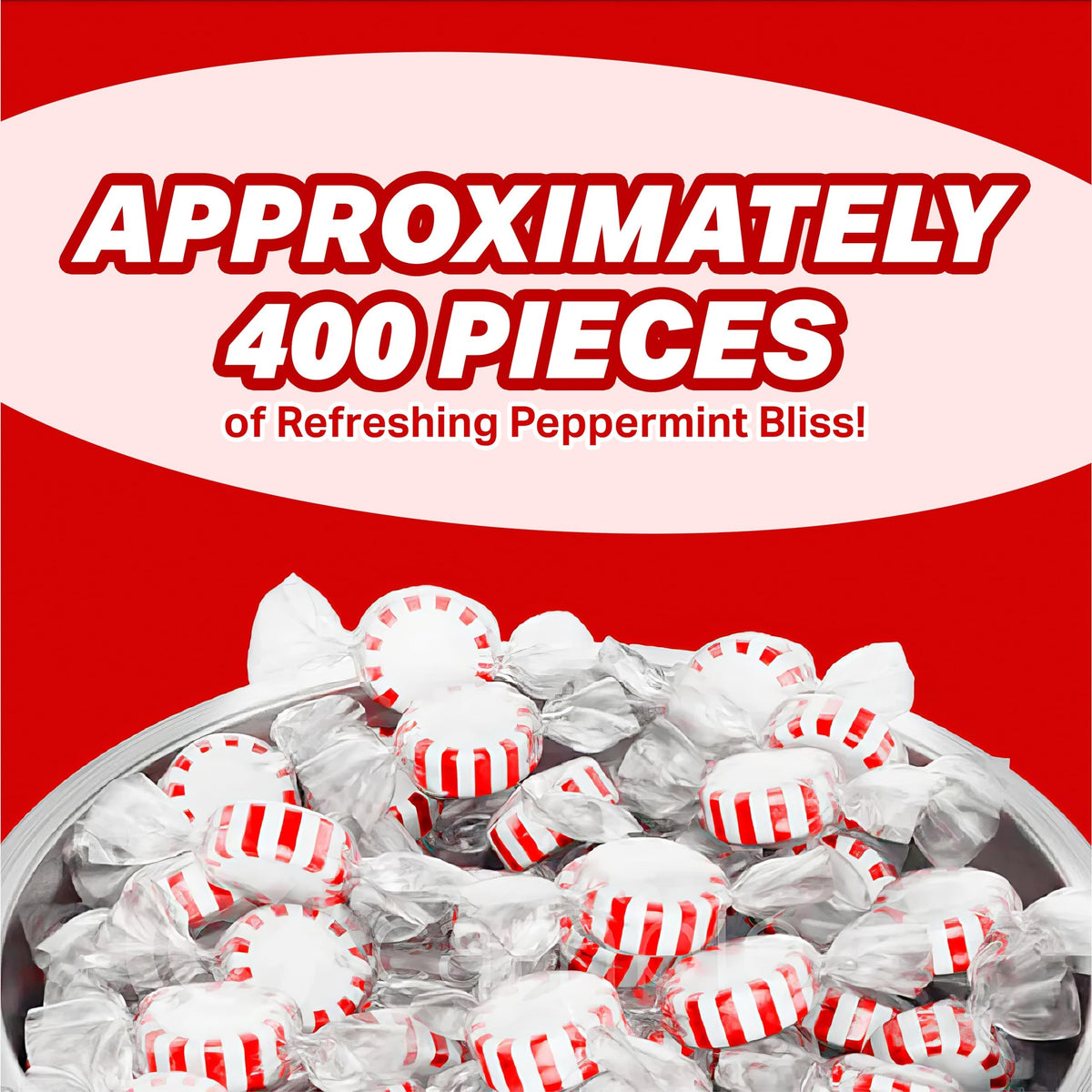Bulk Starlight Peppermint Mints Candy - Individually Wrapped - 5 lb Bag