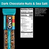 KIND Healthy Snacks Bars, Dark Chocolate Nuts & Sea Salt, Gluten Free, Low Sugar, High Fiber Snacks, 6g Protein, 24 Count