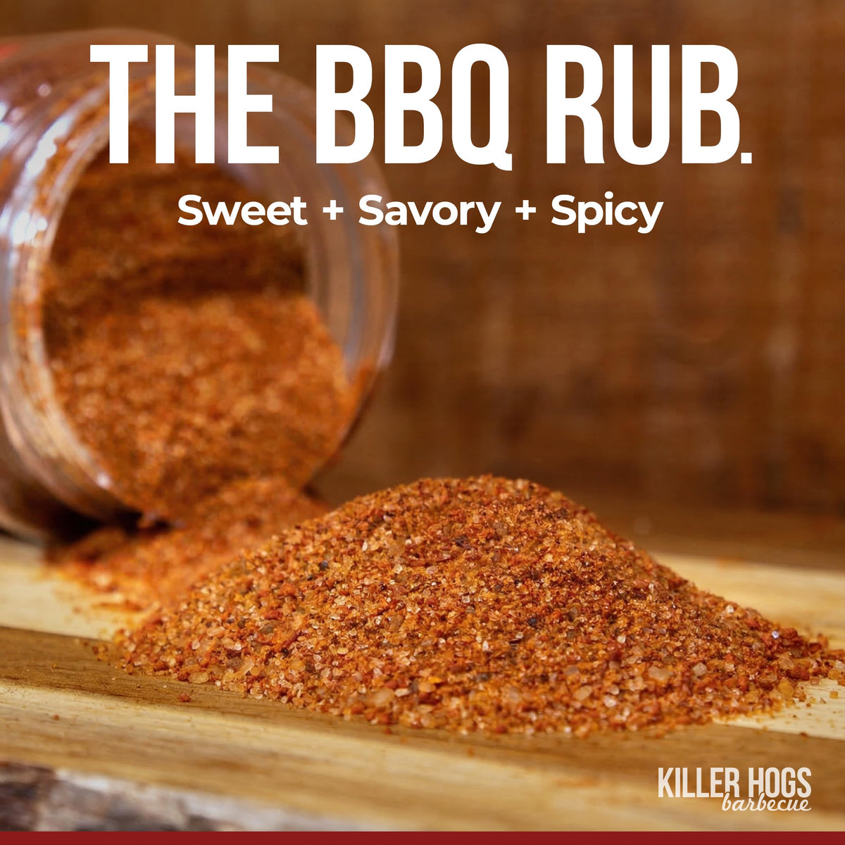 Killer Hogs The BBQ Rub, Championship Barbecue Grill and Smoking Seasoning, Spice Blend for Beef, Steak, Ribs, Burgers, Pork, and Chicken, 11 oz